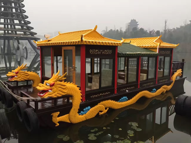 瘦西湖龍船畫舫木船