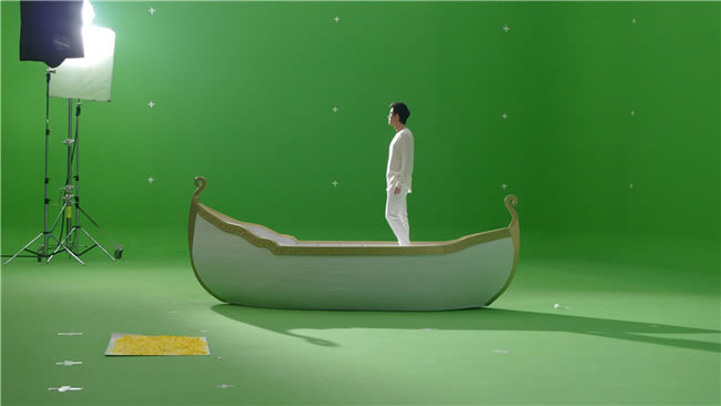 影視拍攝裝飾木船
